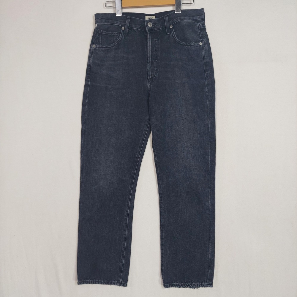 Citizens of Humanity Organic Cotton Black High Waist Jeans Size 26 Made in USA